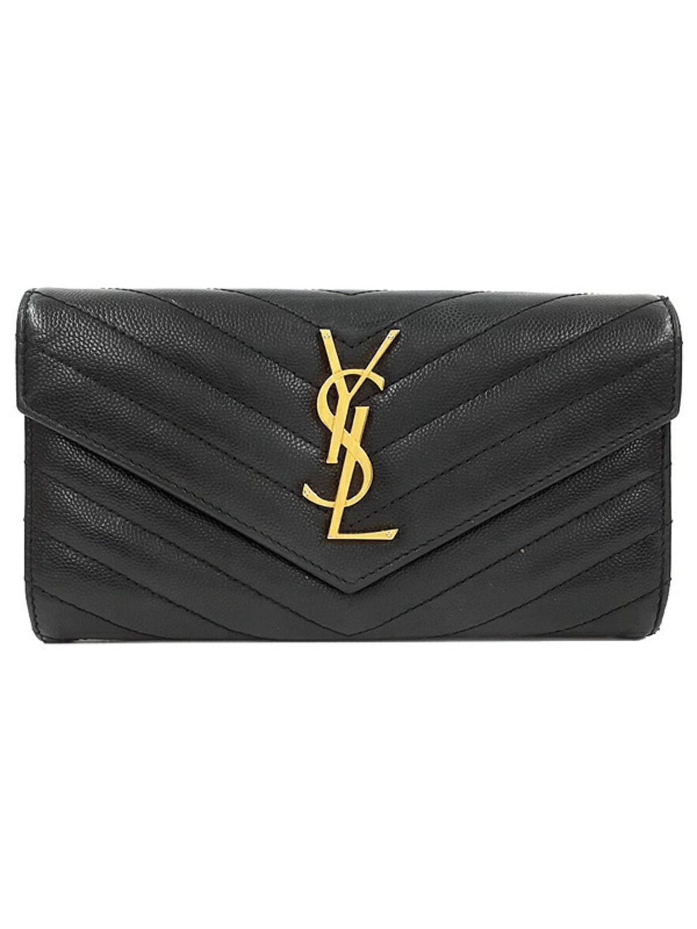 SAINT LAURENT PARIS Saint Paris Cassandra Matelasse Flap Wallet Bi fold